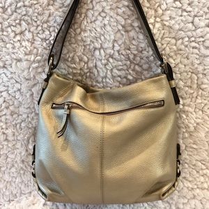 Silver Coach bucket bag